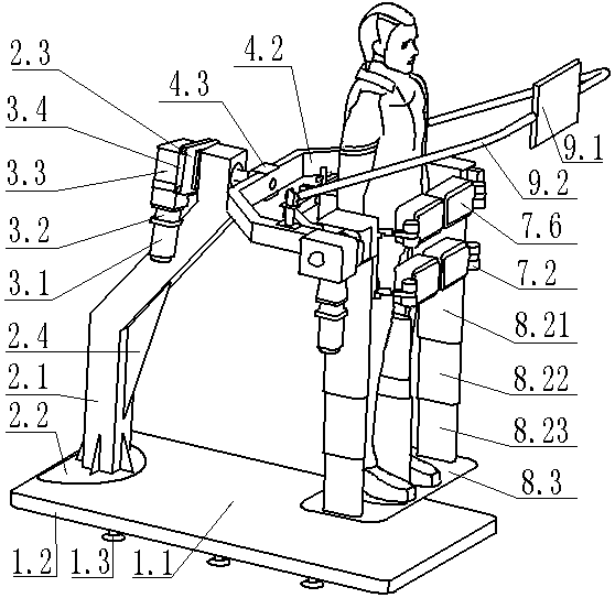 Human balance detection and rehabilitation training device