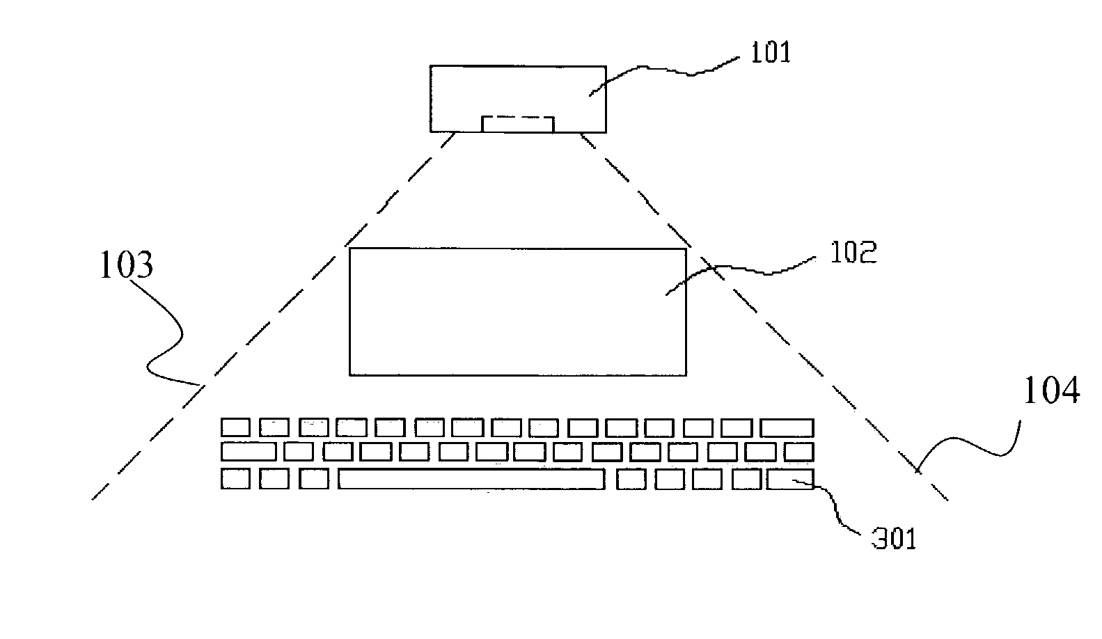 Device and method for generating a virtual keyboard/display
