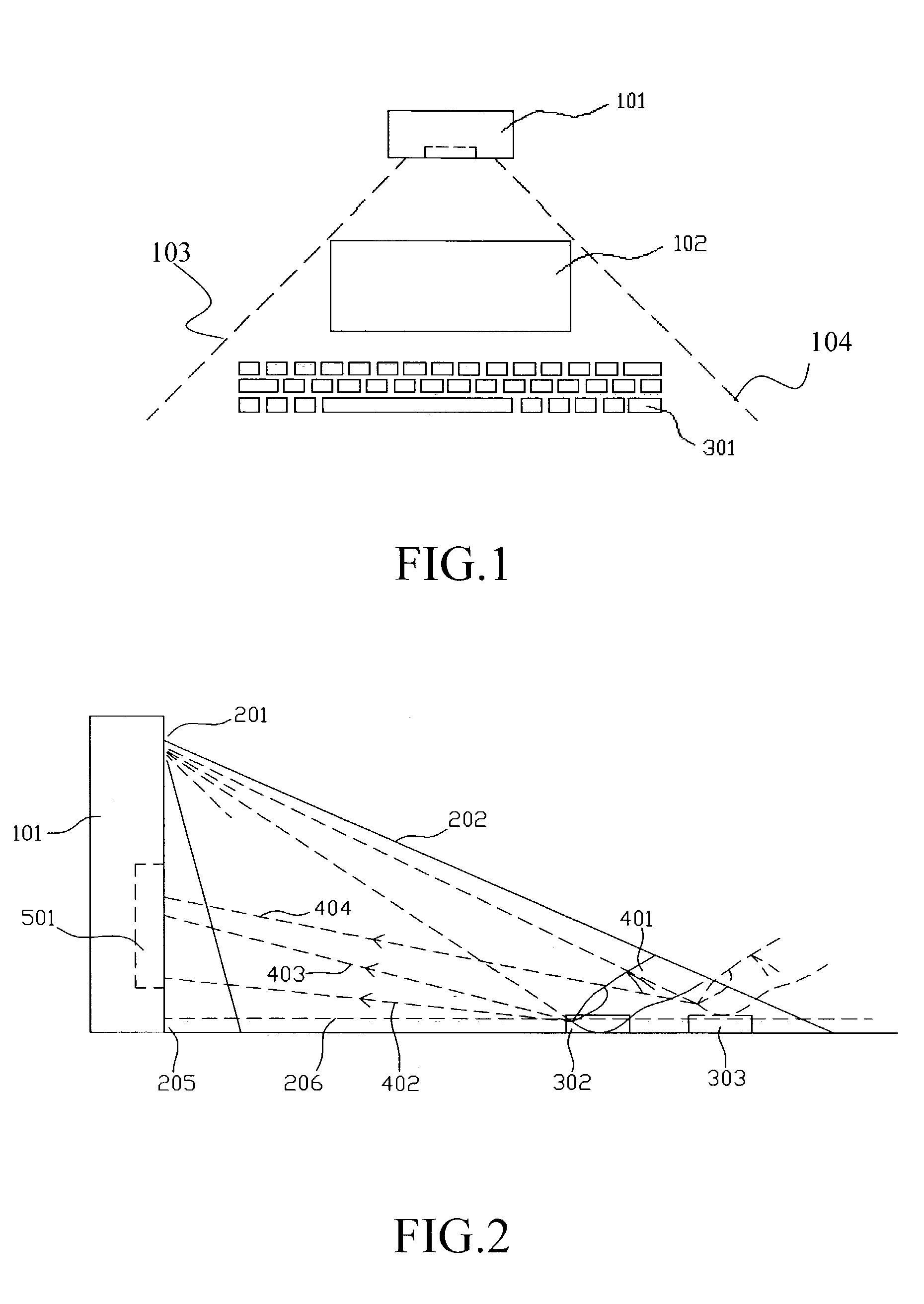 Device and method for generating a virtual keyboard/display