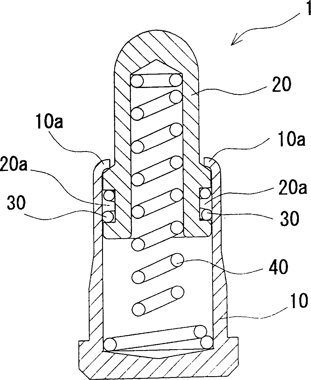Press fitting type spring connector