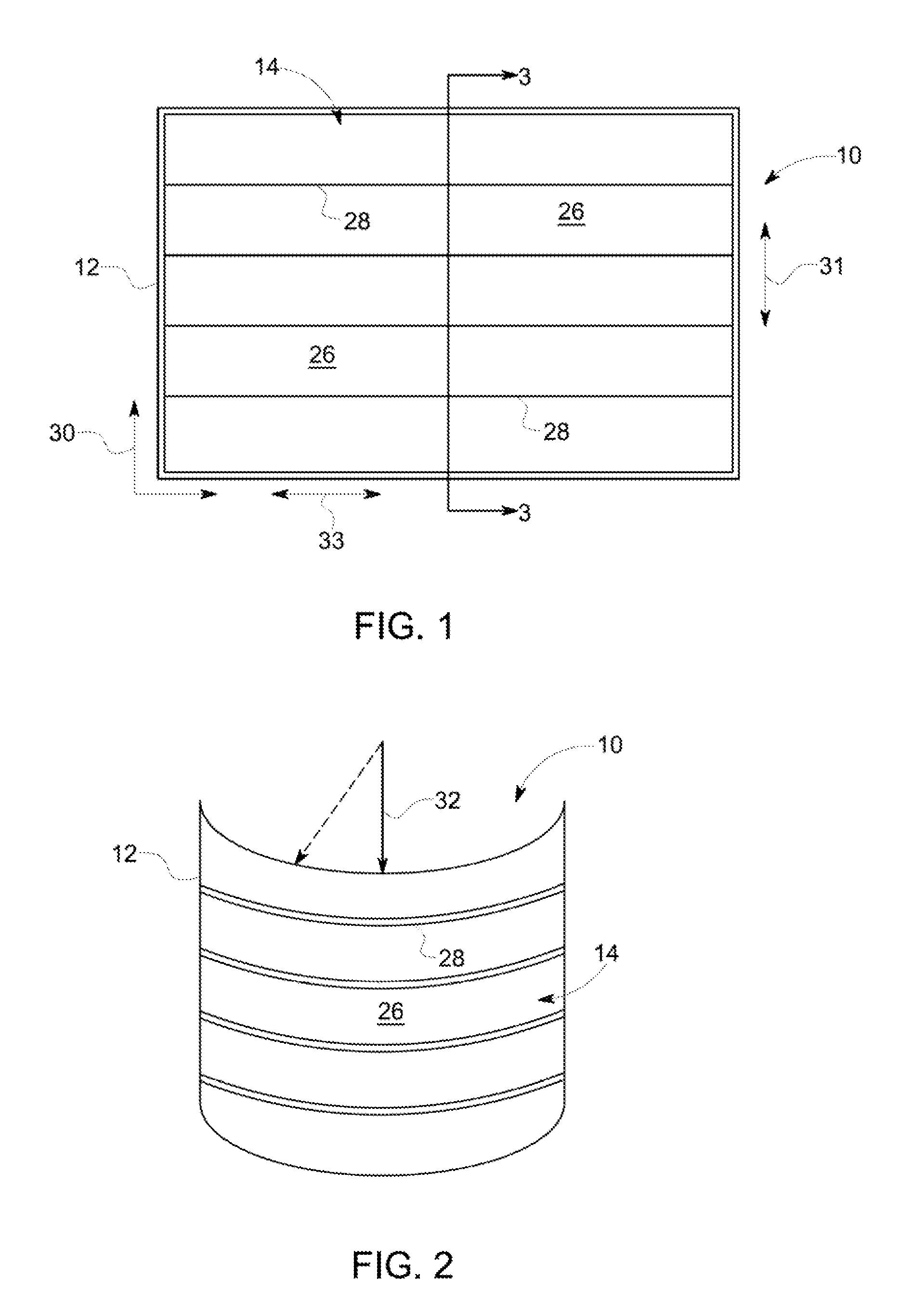 Multi-structure cathode for flexible organic light emitting diode (OLED) device and method of making same