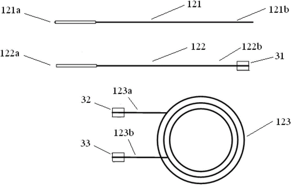 Fiber-optic gyroscope without optical fiber fusion point and manufacturing method of fiber-optic gyroscope