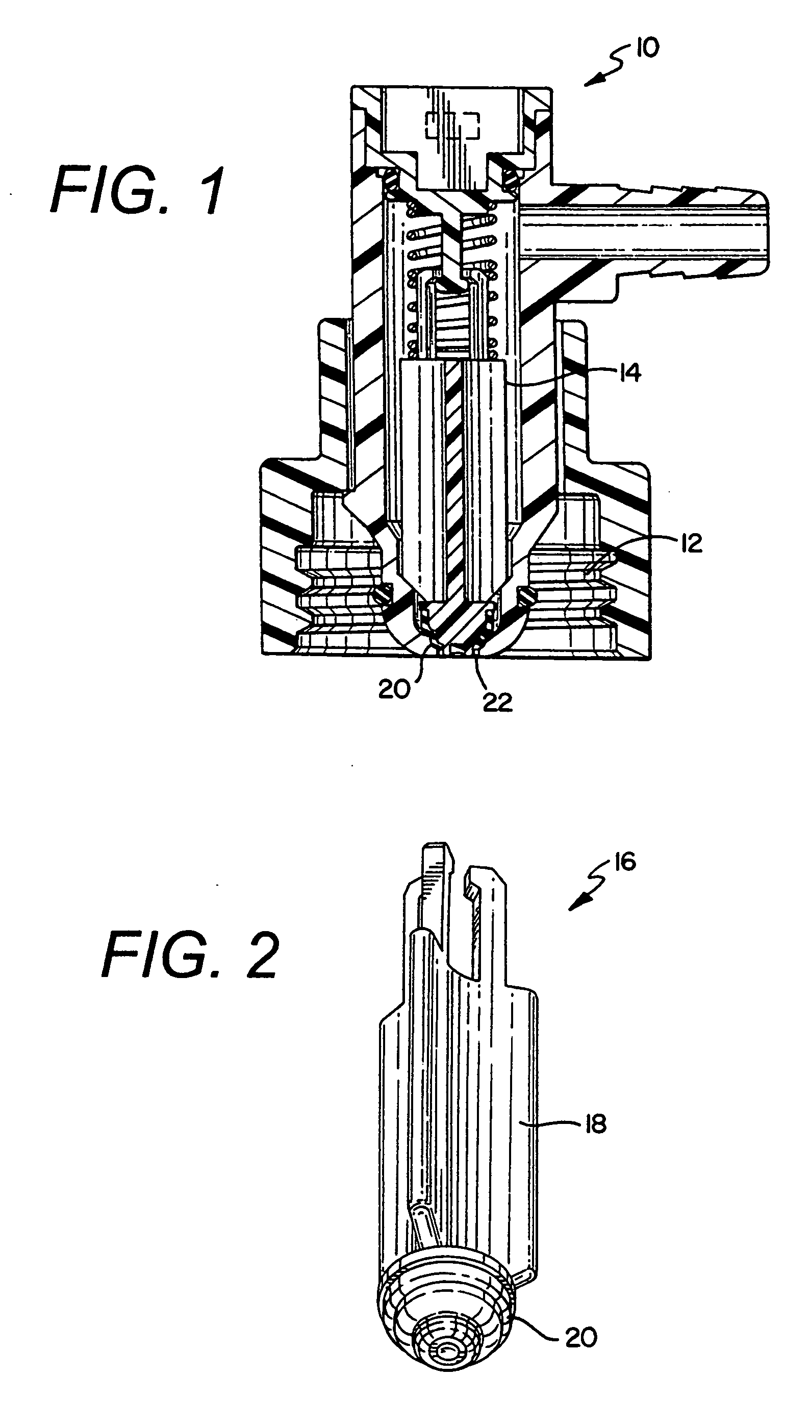 Valve for a fluid flow connector having an overmolded plunger