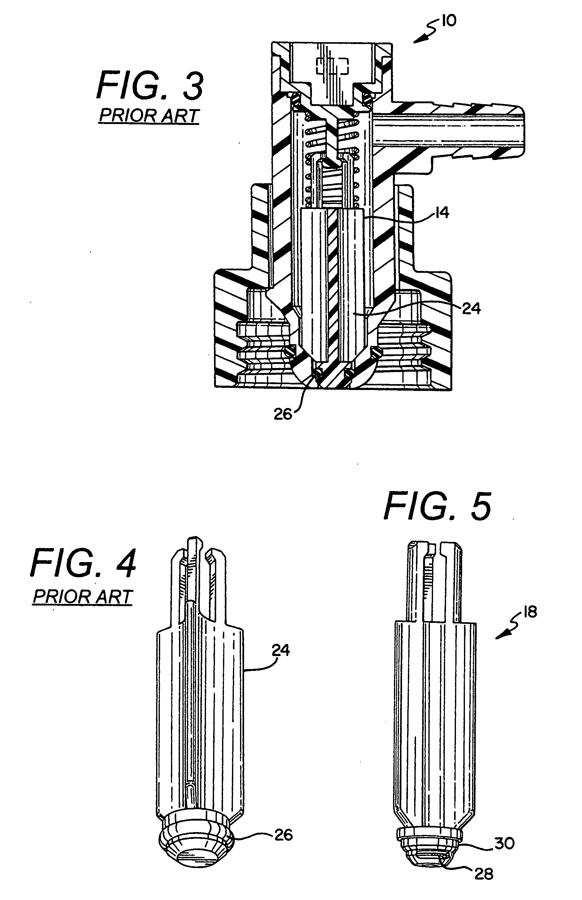 Valve for a fluid flow connector having an overmolded plunger