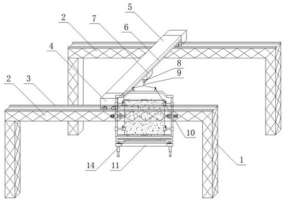 Large-span truss-type prefabricated member conveying and alignment assembly system