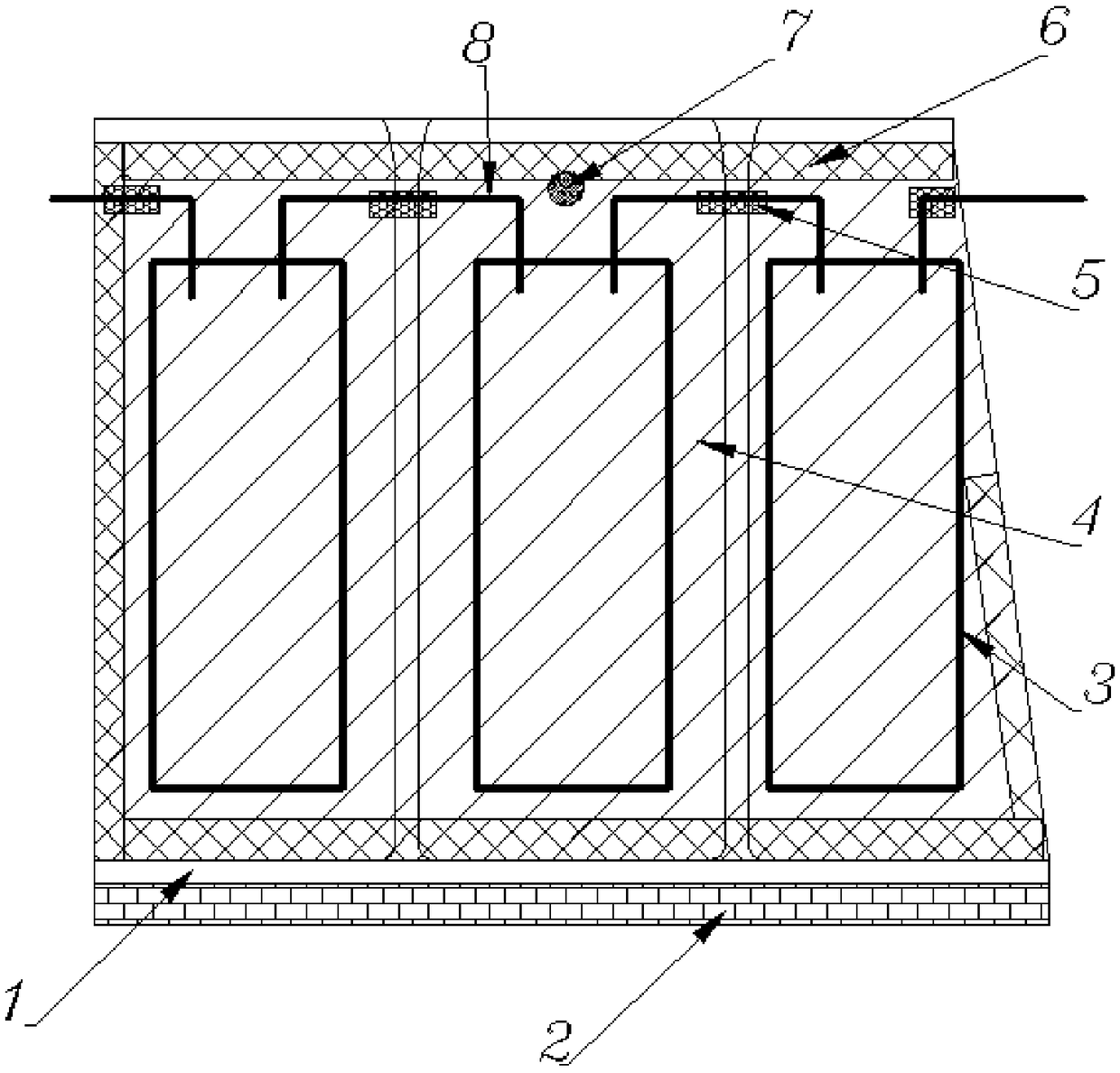 A multi-satellite launch upper-level satellite separating bracket