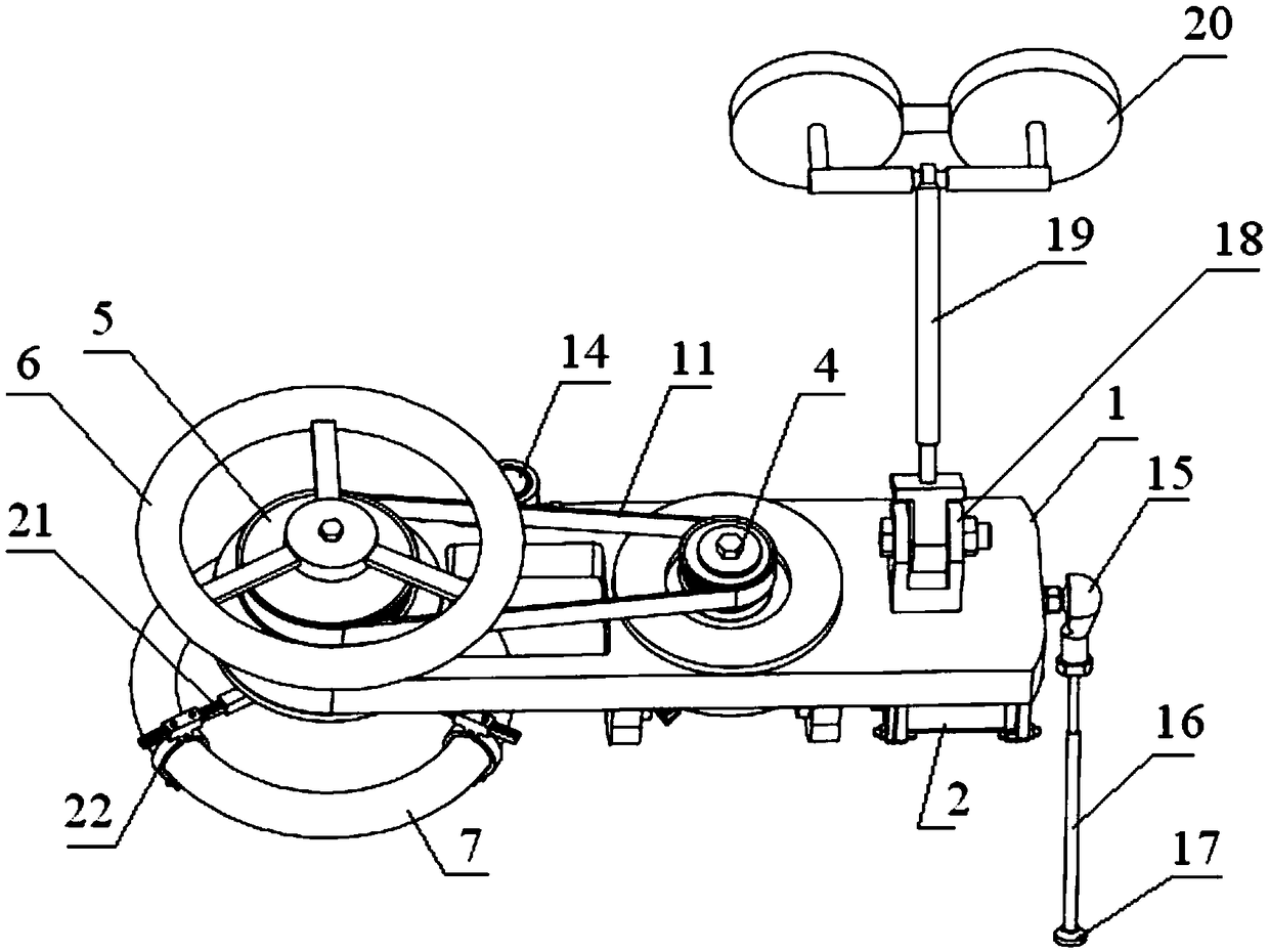 Steering wheel operating device for automobile road test