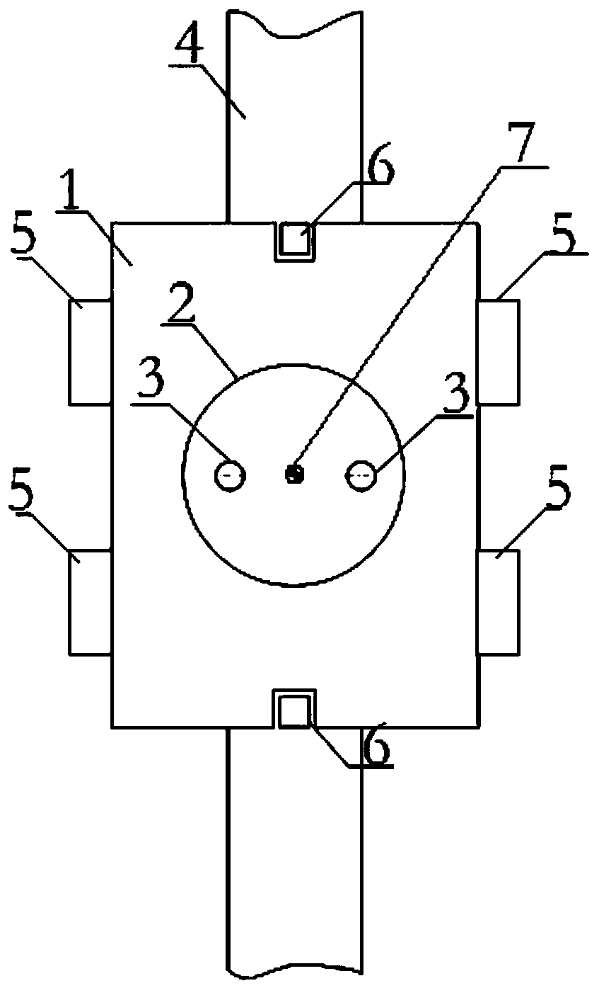 Automatic rust removing method for large splicing seam of ship hull plate