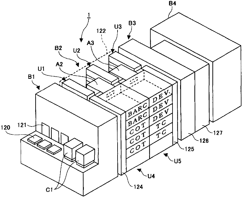 Substrate cleaning apparatus, coating and developing apparatus having the same and substrate cleaning method