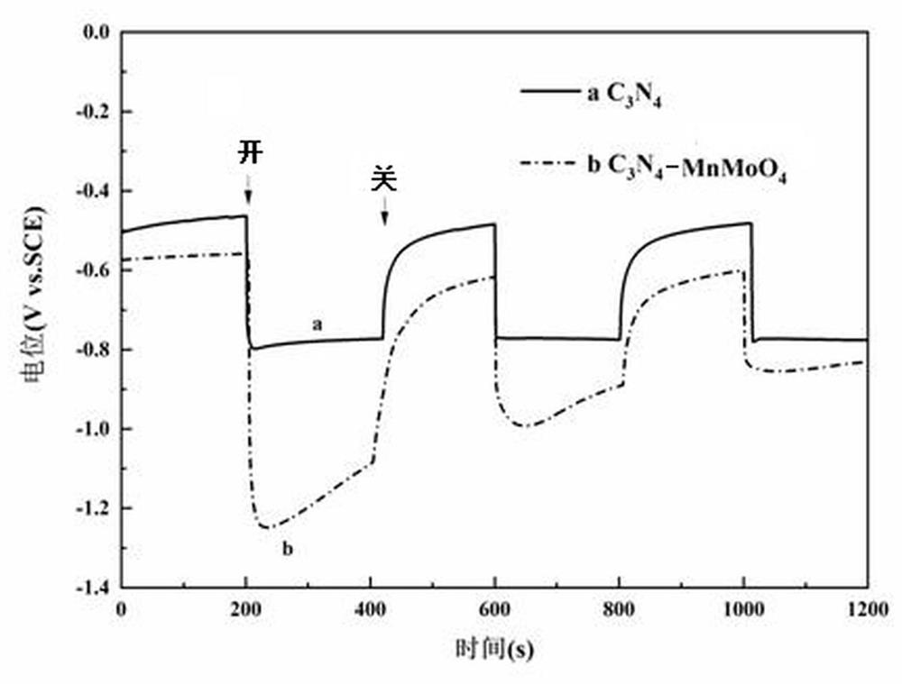Composite photo-anode film and preparation method and application thereof