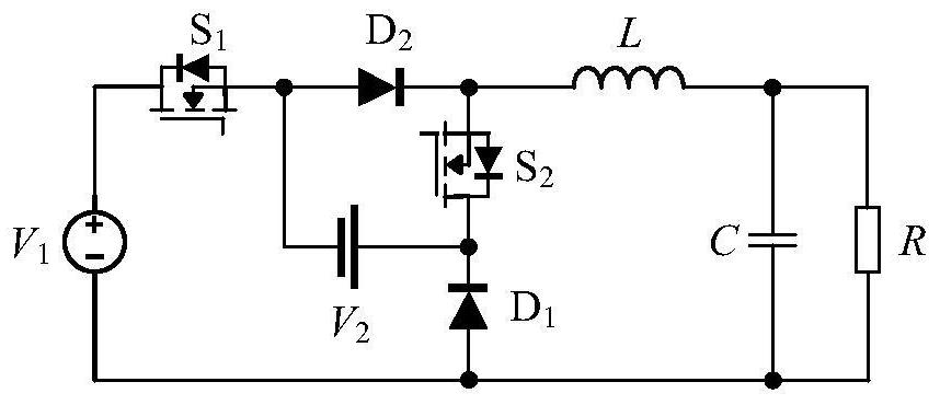 Non-isolated three-port DC converter and its control method and circuit