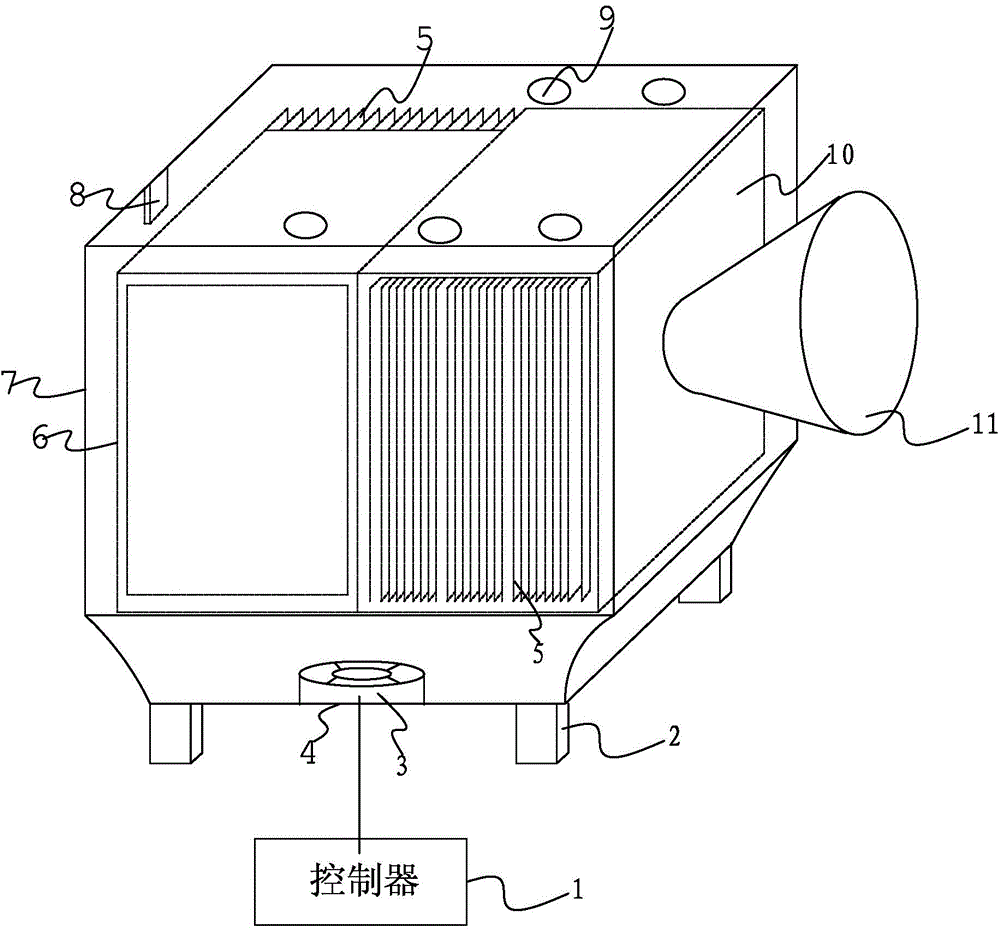 Heat dissipation system for high-frequency high voltage power supply