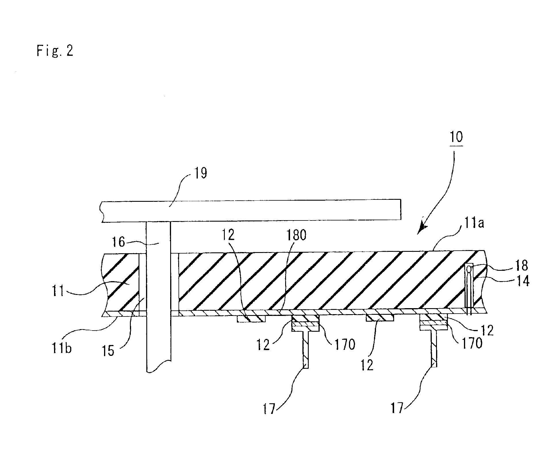 Ceramic heater for semiconductor manufacturing/testing apparatus