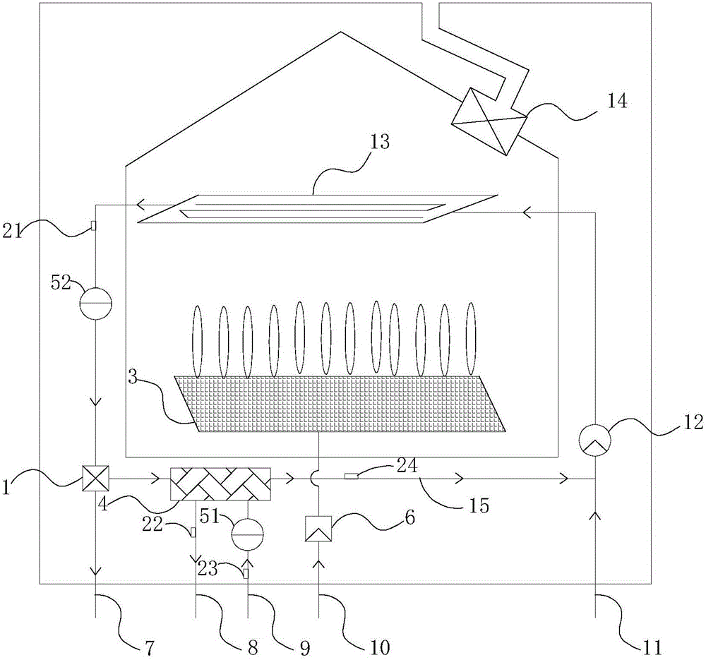 Gas heating water heater and method for simultaneously providing heating hot water and bathroom hot water