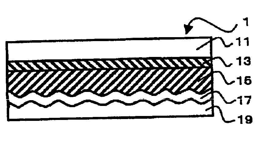 Transfer ribbon, image expressing medium and method for production of them