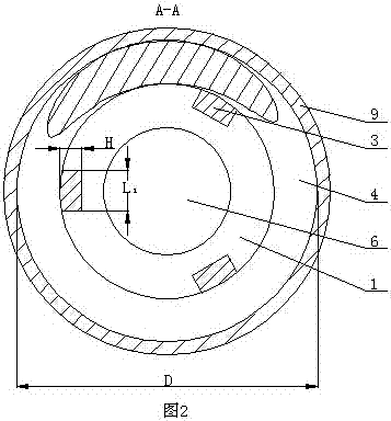 A cylindrical spiral structure steel bar connector and its construction method
