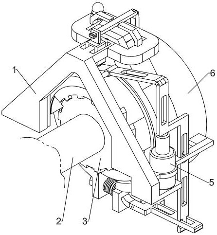 Beam-type pumping unit auxiliary brake device with buffering function for oil field