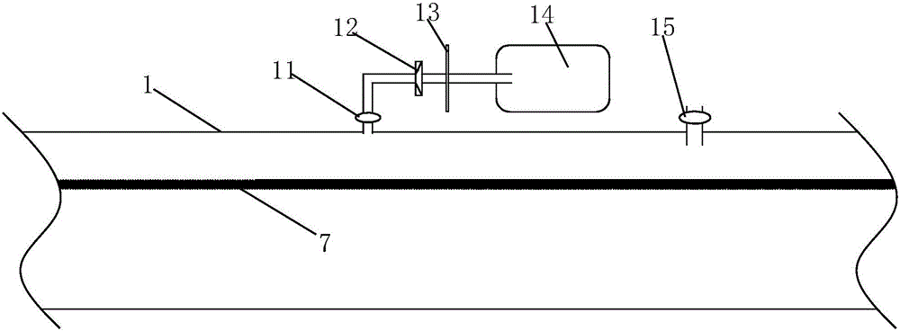 Through type ballast water tank