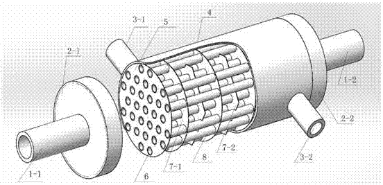 Shell and tube heat exchanger with novel baffle plates