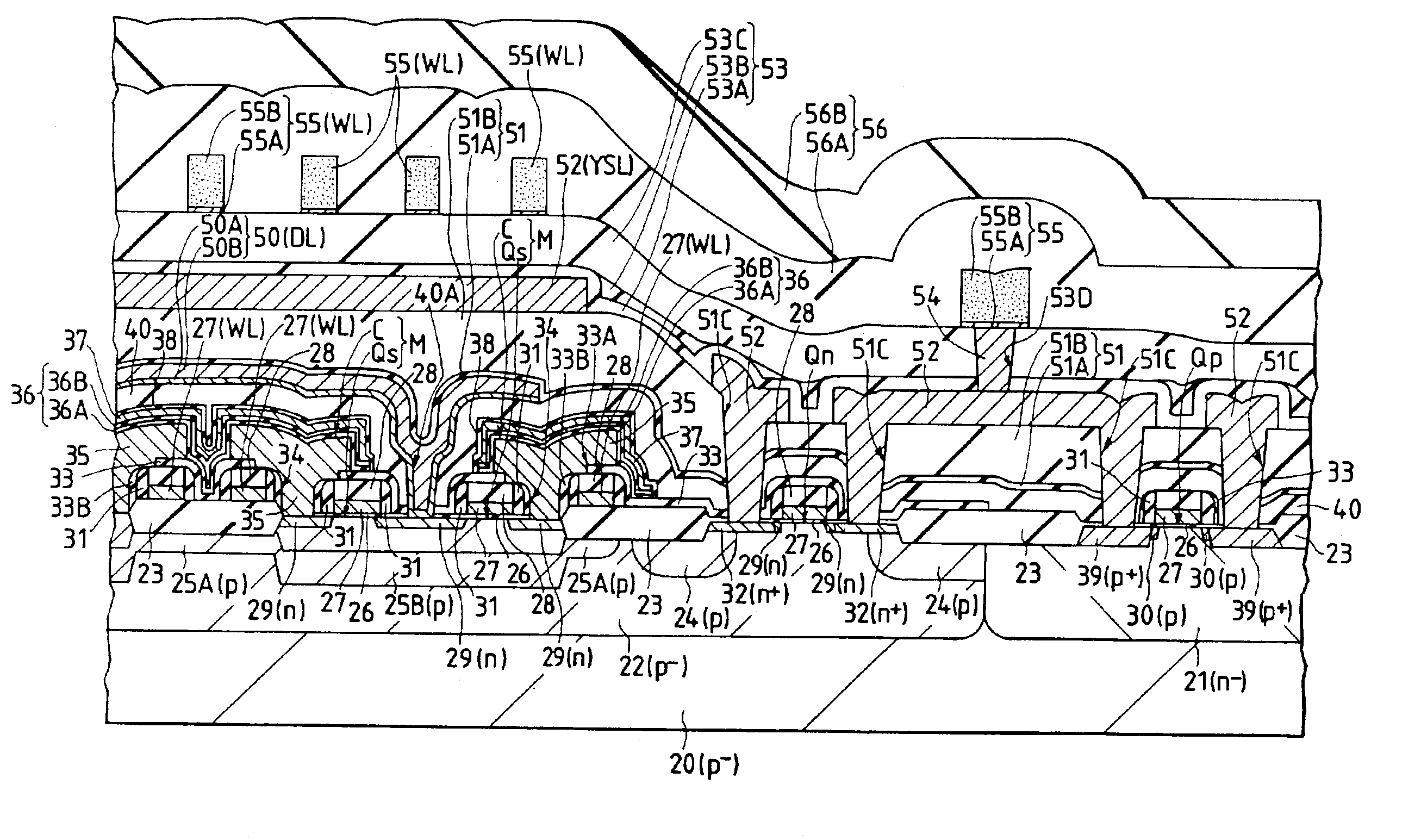 Semiconductor integrated circuit device, process for fabricating the same, and apparatus for fabricating the same