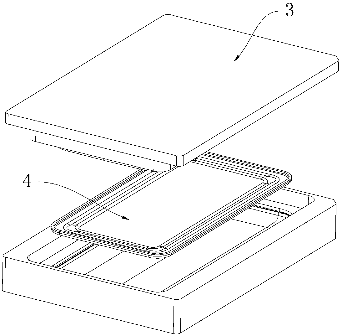 Molding processing method of 3D curved glass with non-equal thickness