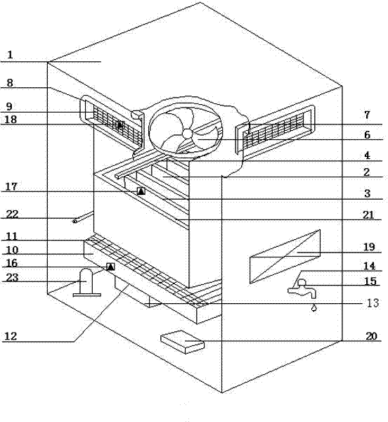 Device for preparing drinking water from air