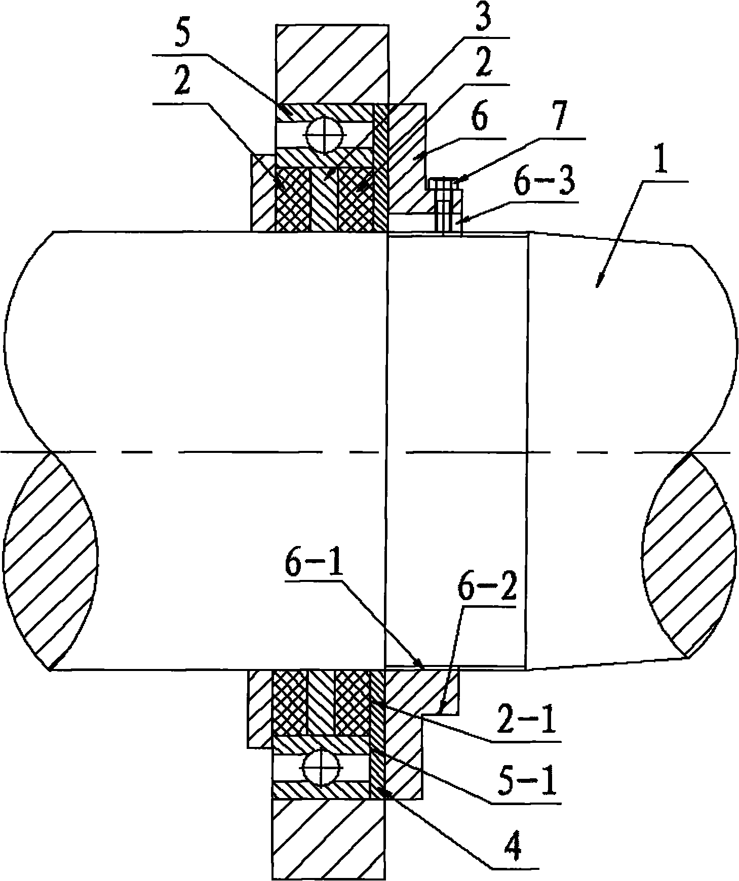 Sealing device for main shaft of numerical control machine tool
