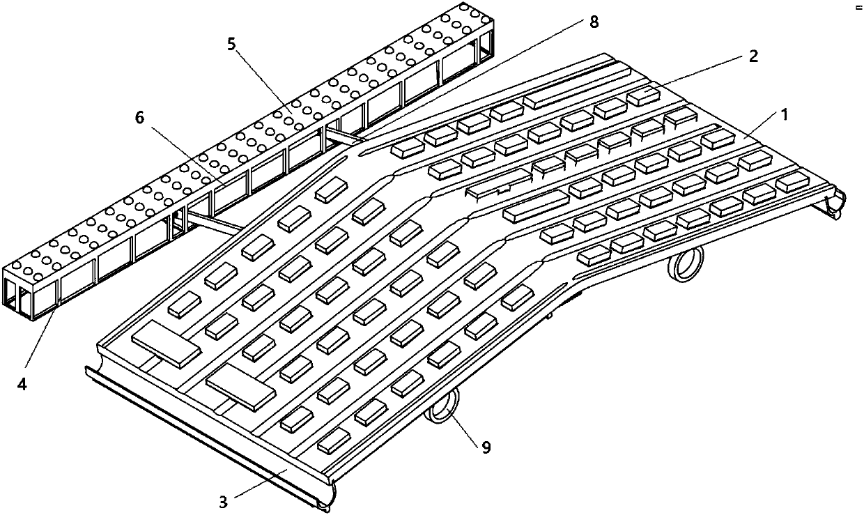 Arched water-proof computer keyboard for computer