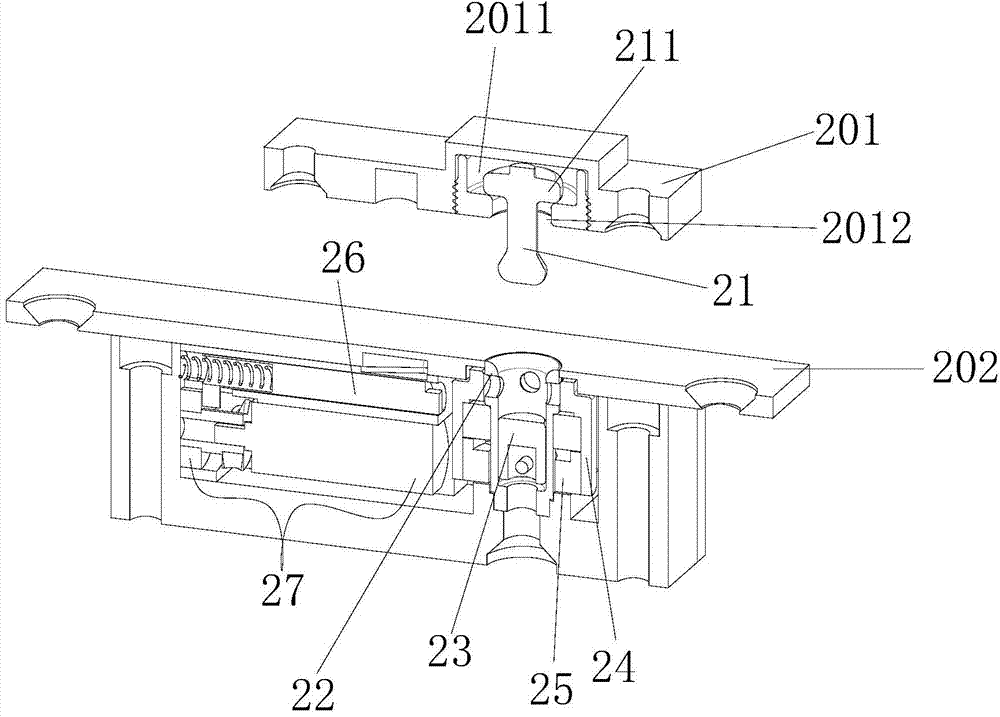 Pulling plug type magnetic lock capable of being locked through automatic spinning