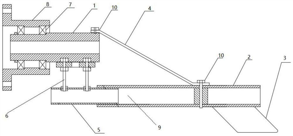 A corrosion-resistant tail rudder and wind-driven generator