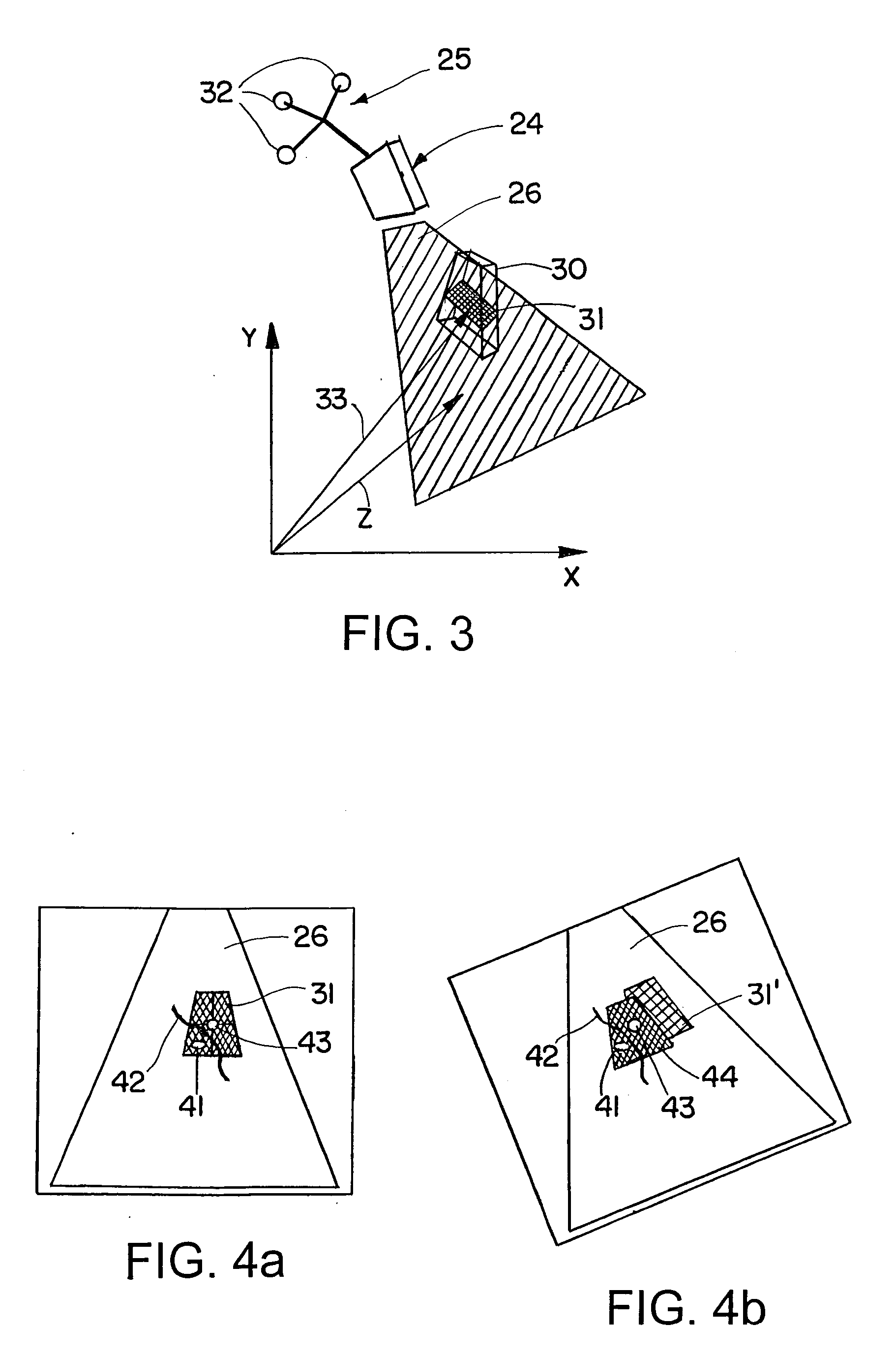 Displaying anatomical patient structures in a region of interest of an image detection apparatus
