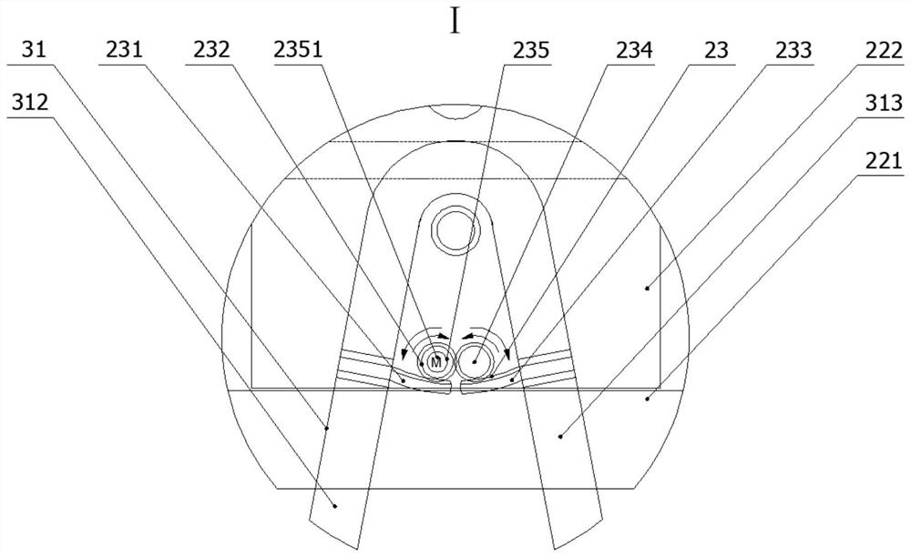 Water drape lifting appliance for bicycle frame body