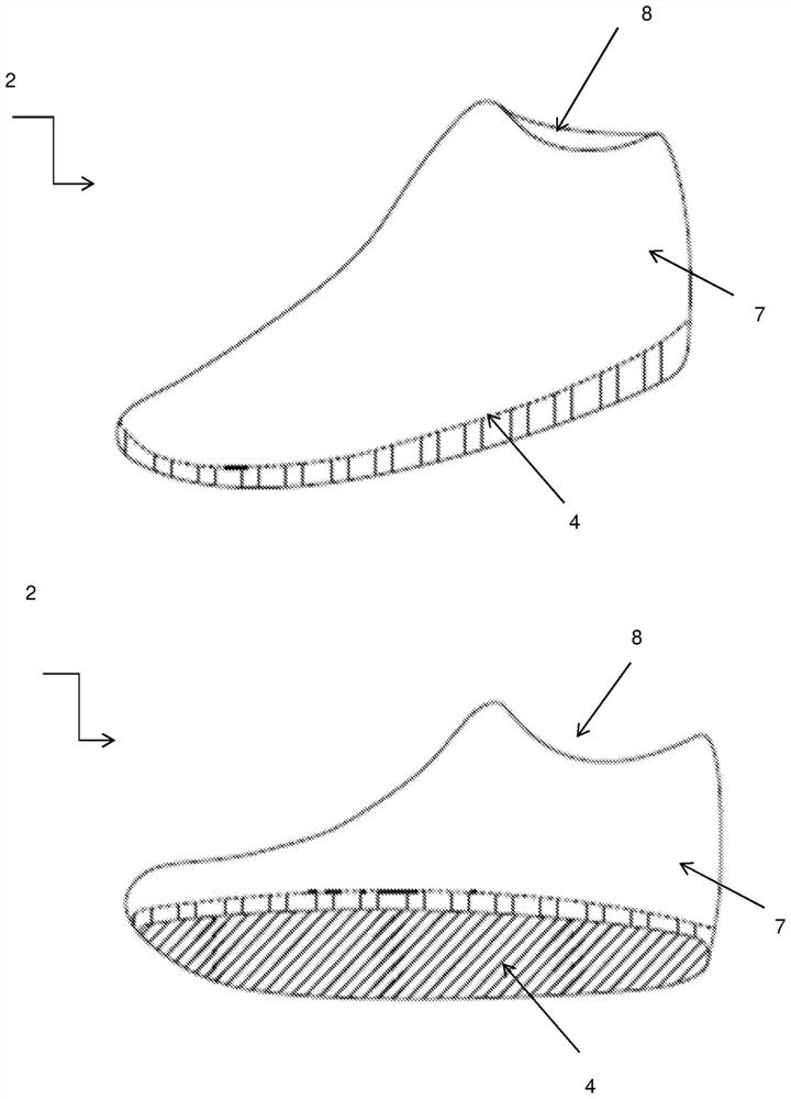 Footwear stimulating the foot by reflexology massage