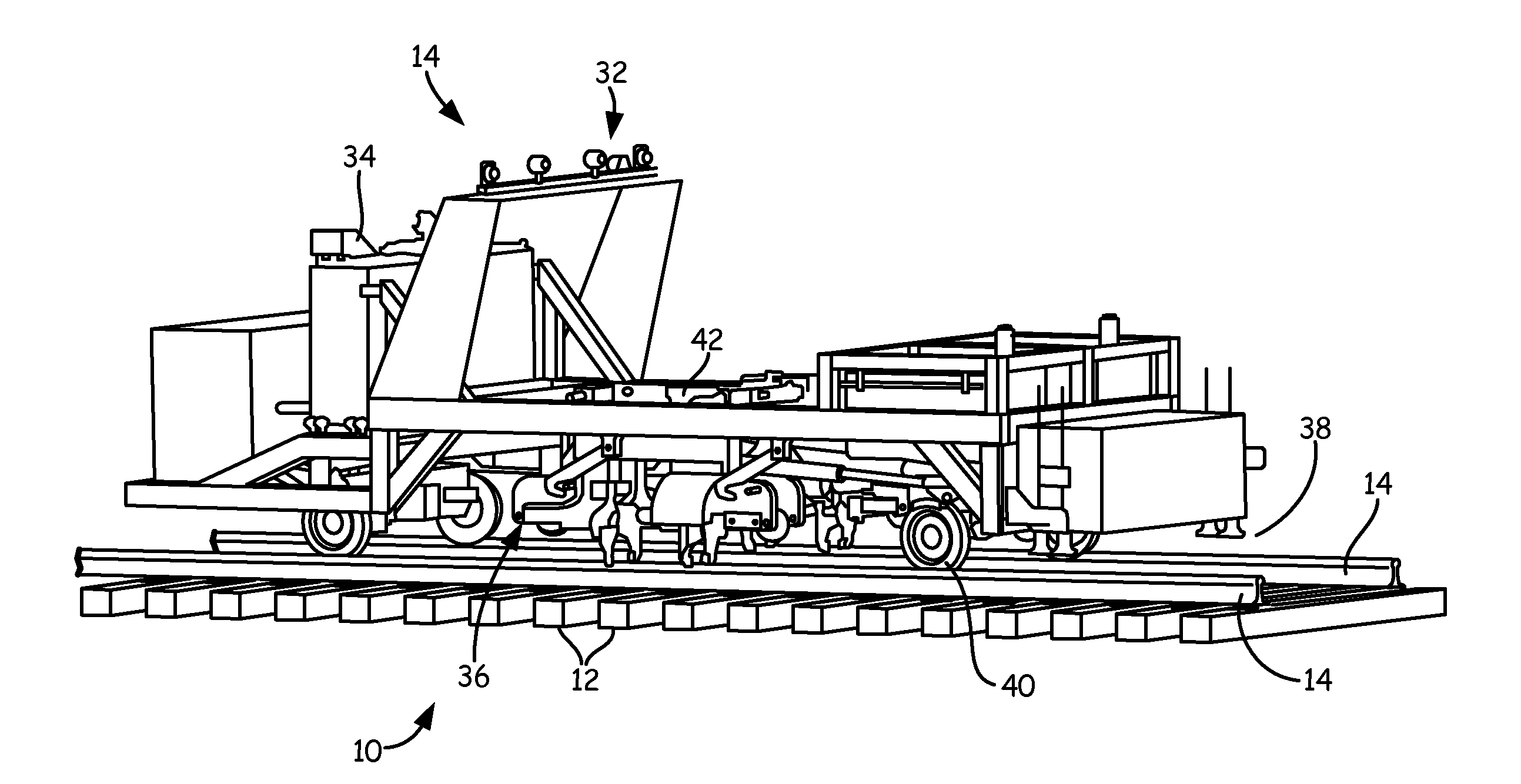 Lead rail vehicle with drone vehicle and method