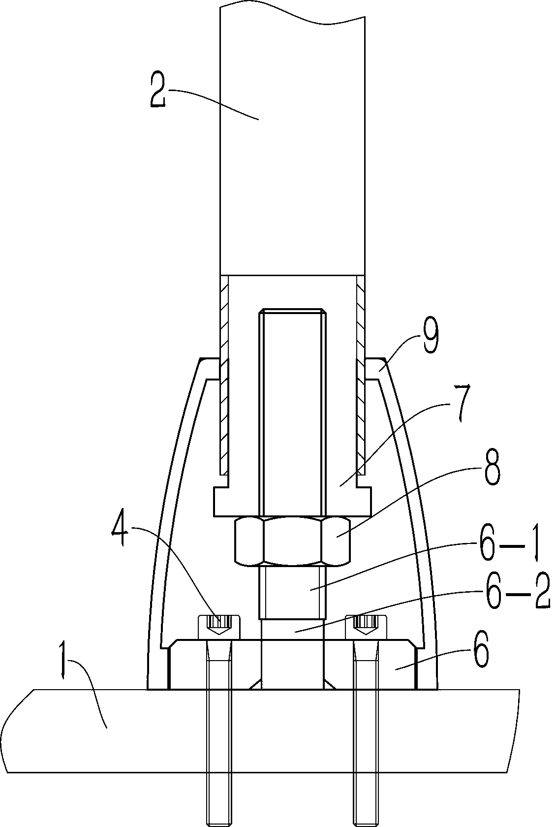 Novel adjustable armrest rod connecting structure