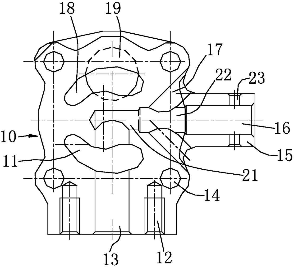 Pump cover capable of installing safety valve