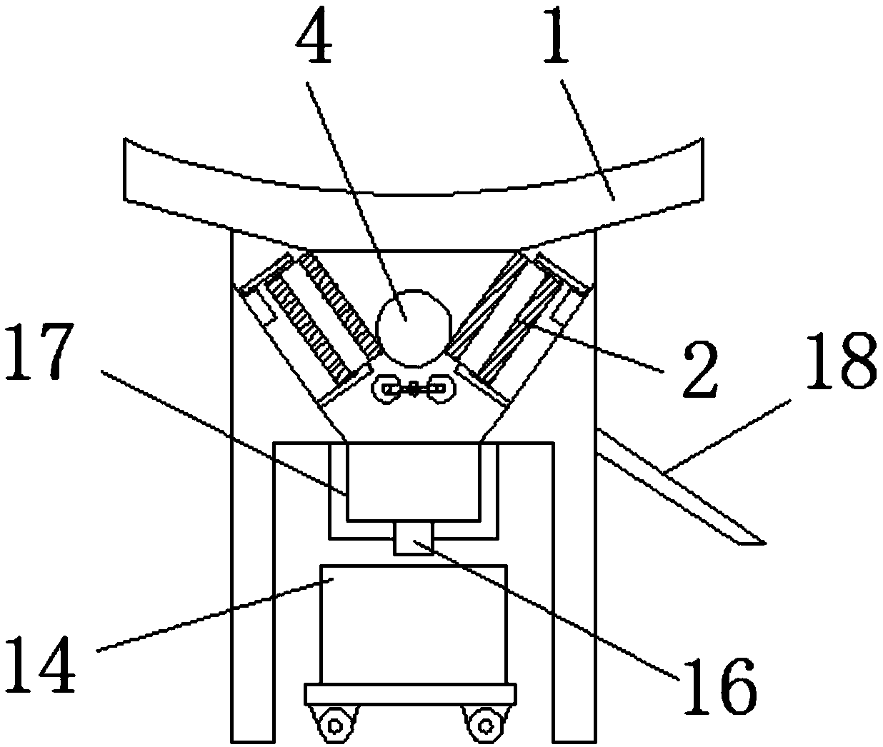 Turnover type glazing device for insulator