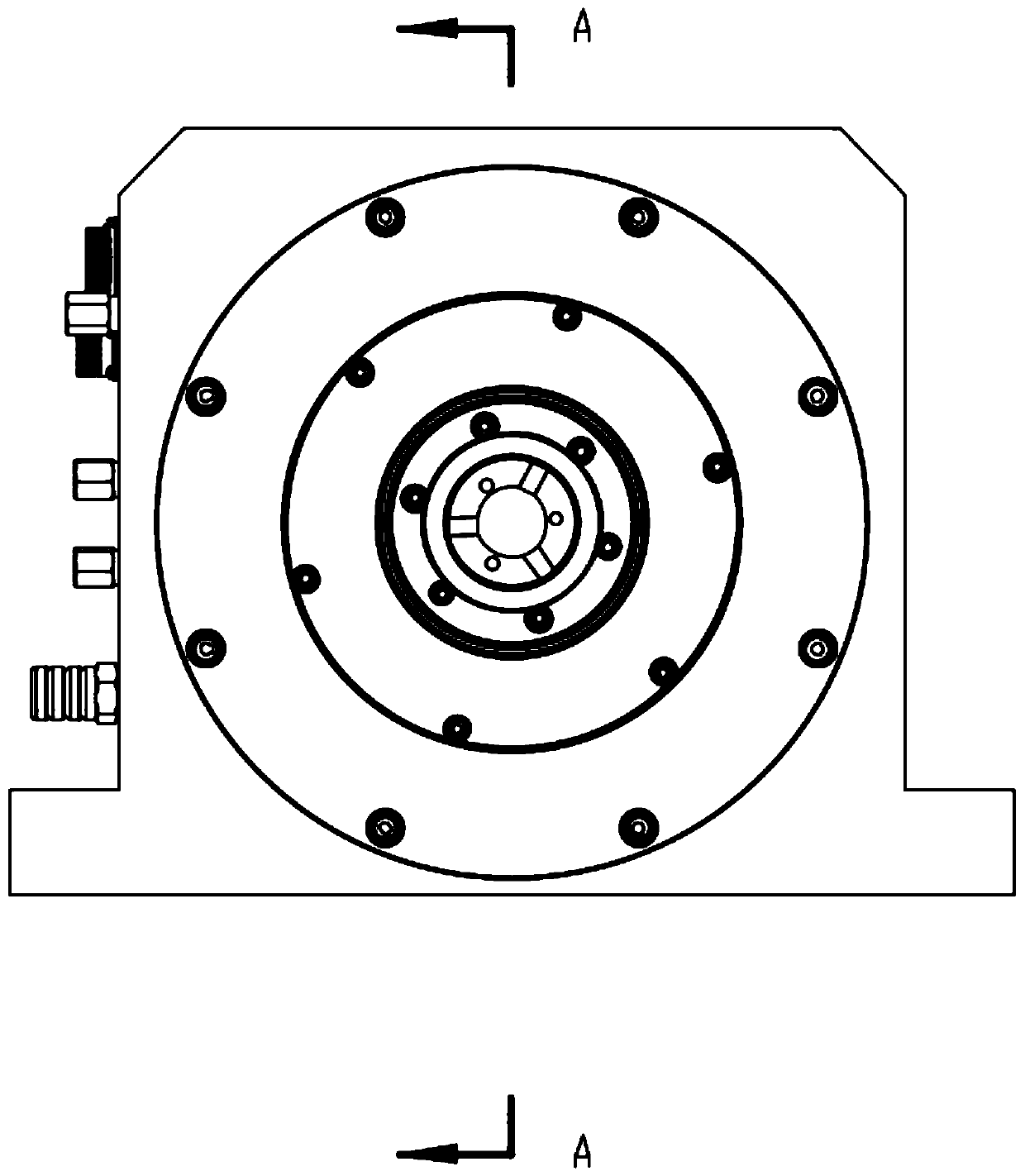 Integrated water-cooled permanent magnet servo two-way clamping electric spindle structure