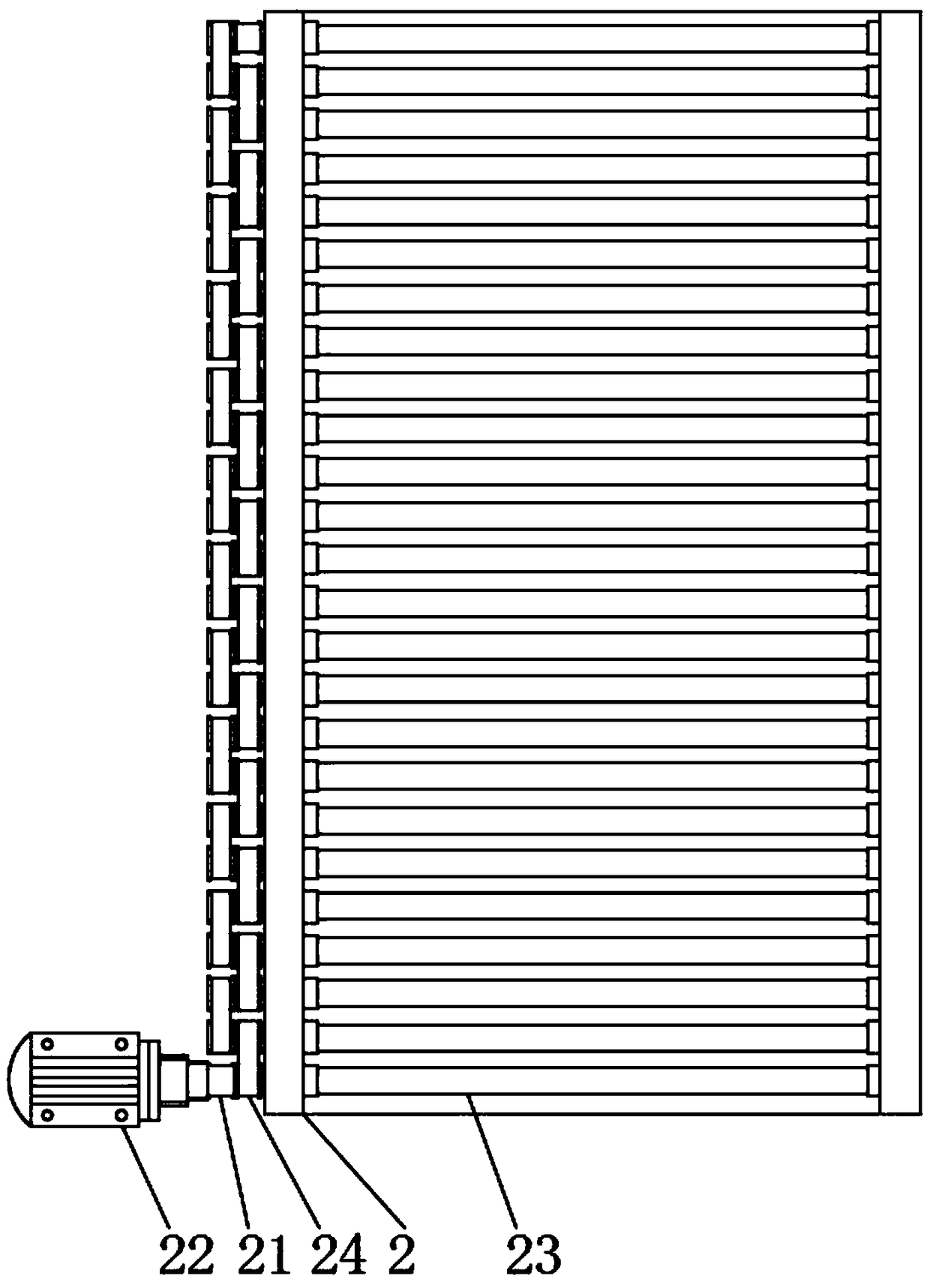 Multi-shaft heavy load conveying device for automatic logistics system