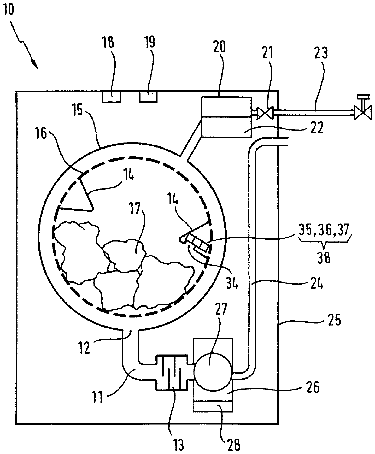 Method for operating a water-conducting domestic appliance having a spectrometer and domestic appliance suitable therefor