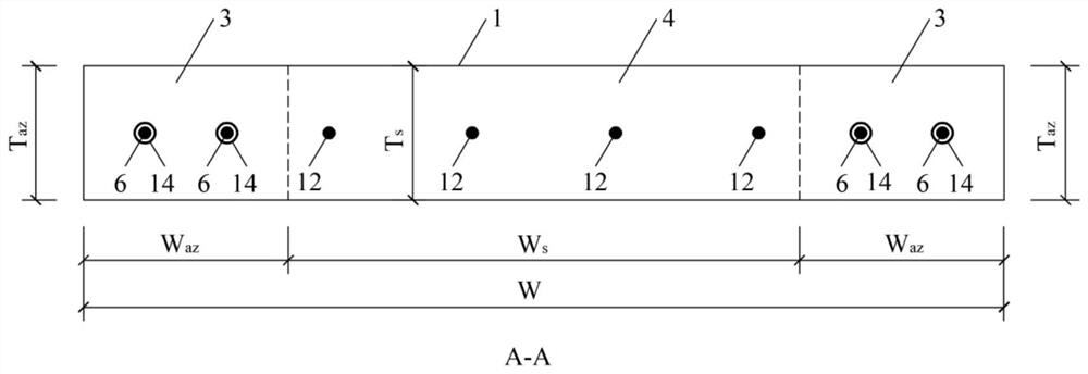 A gradient mechanism shear wall structure and its construction method