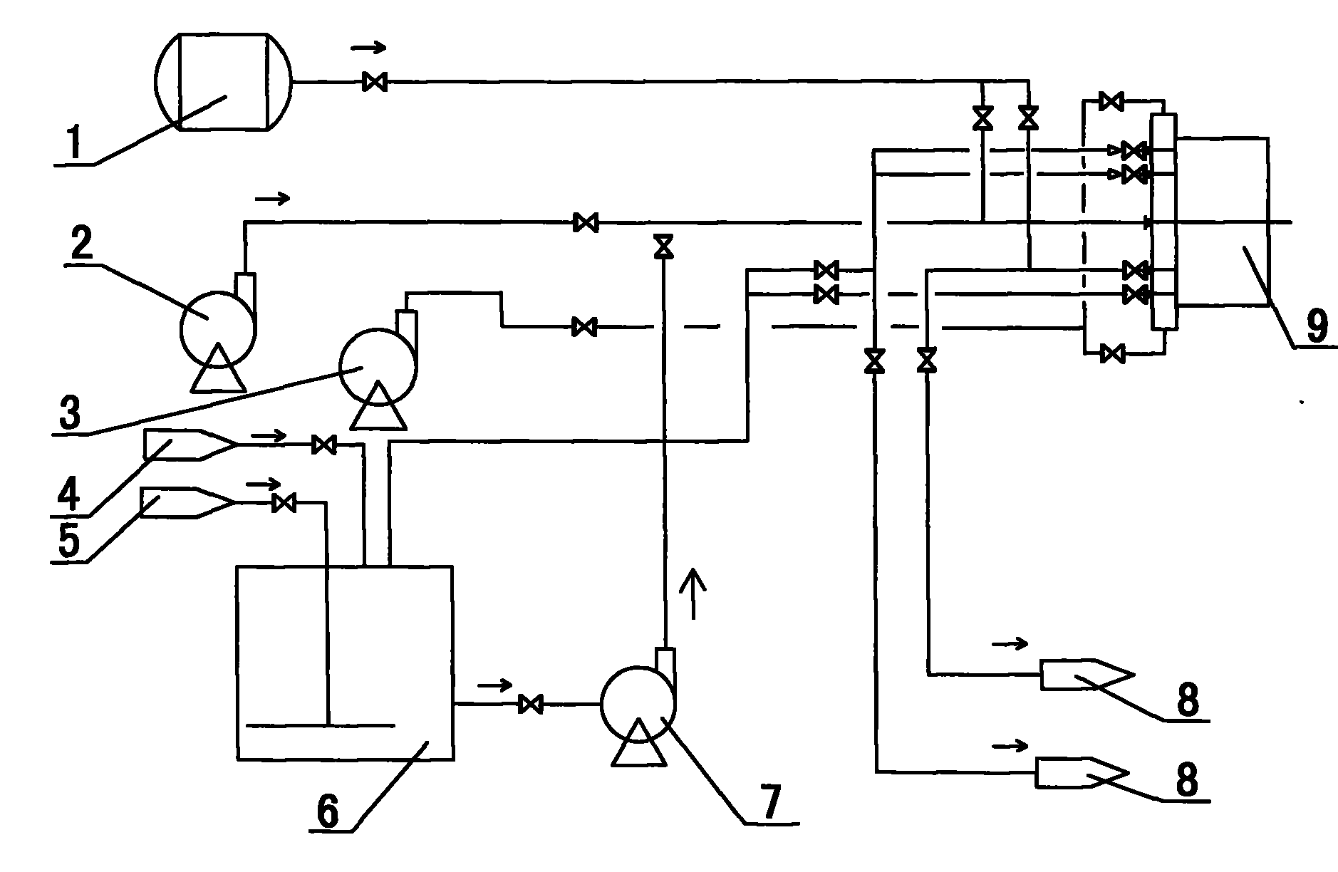Alkali cleaning system for filter cloth of press filter and cleaning method thereof