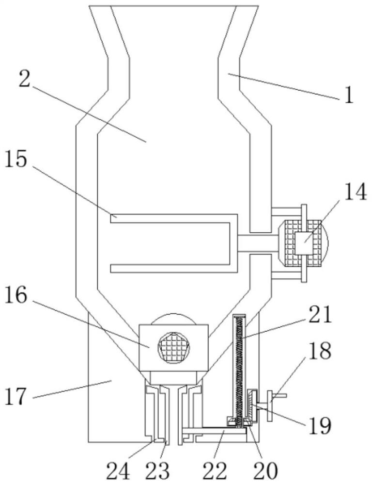 Anti-splashing grouting device for tunnel construction