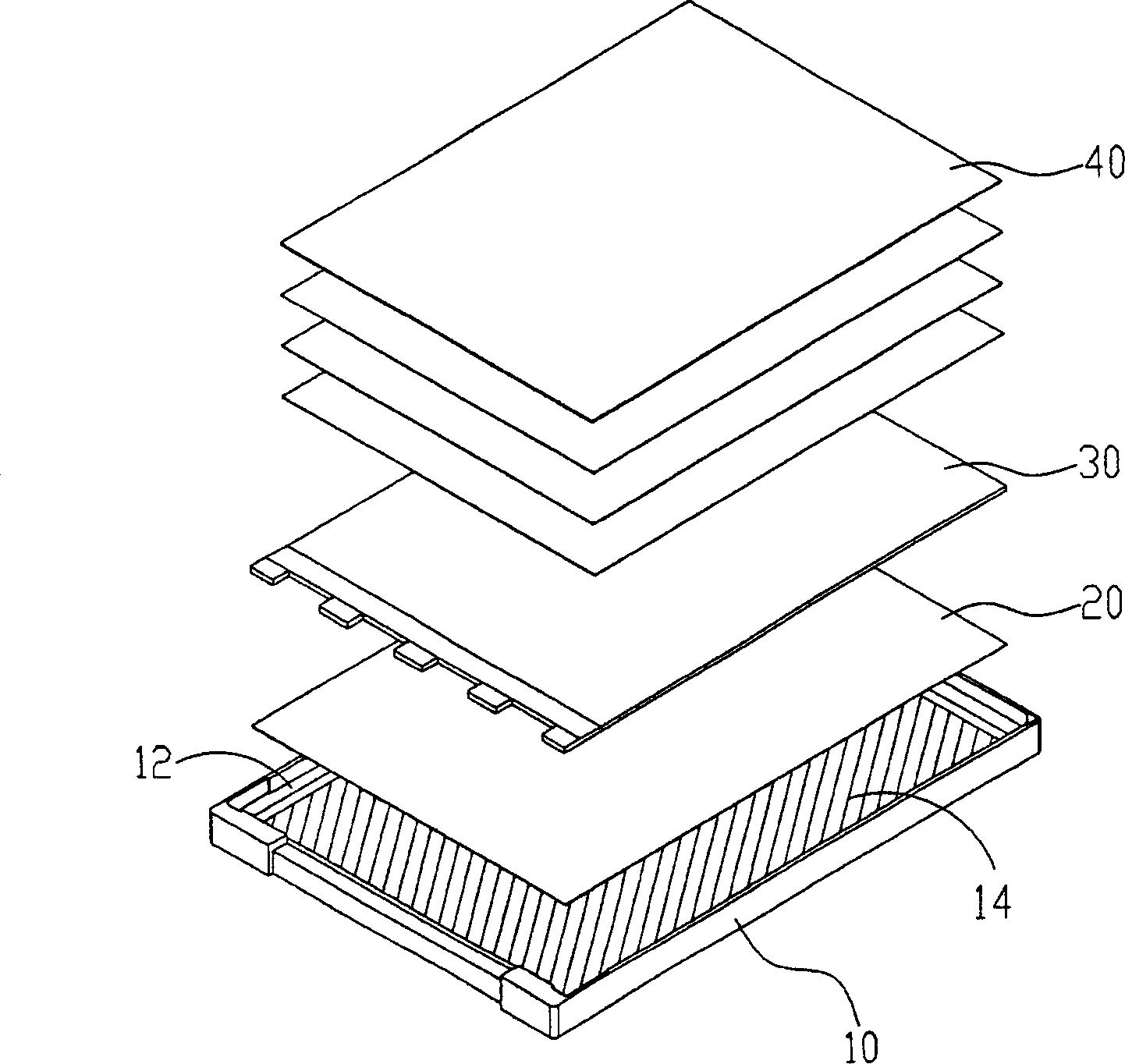 Loading structure of back light module