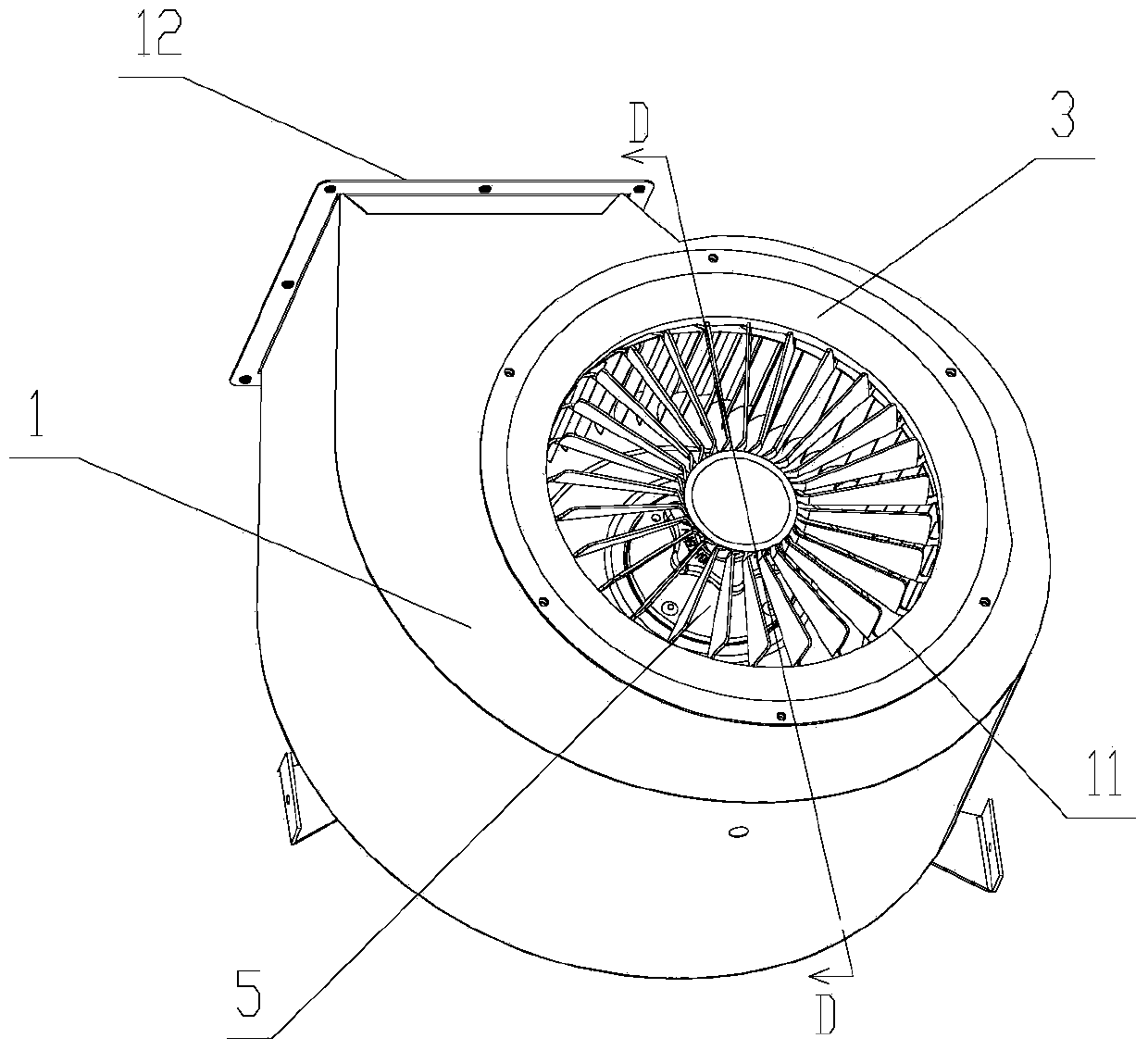 Multi-wing centrifugal fan
