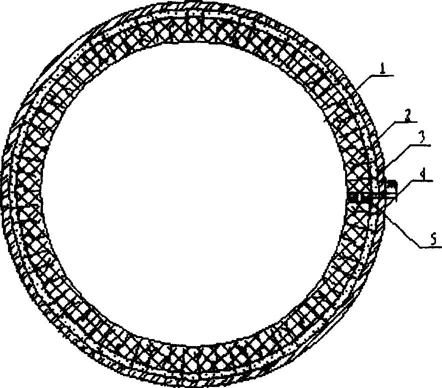 Rotary kiln hook nail arrangement method