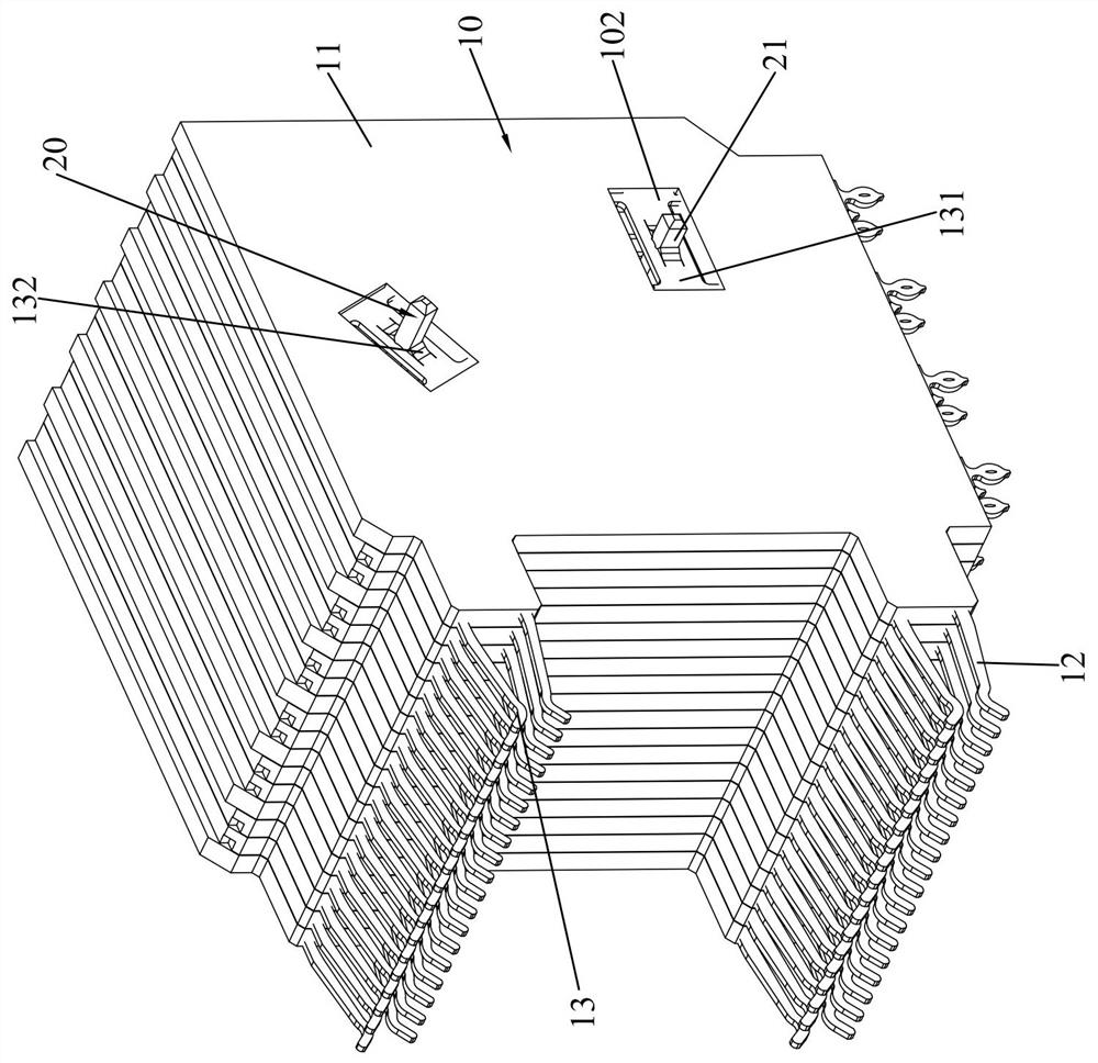 Terminal connection structure of SFF 2*N series optical module