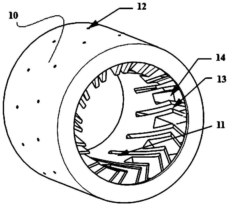 Axial oil collecting ring and inner-ring lubricating device and method of aviation engine main bearing
