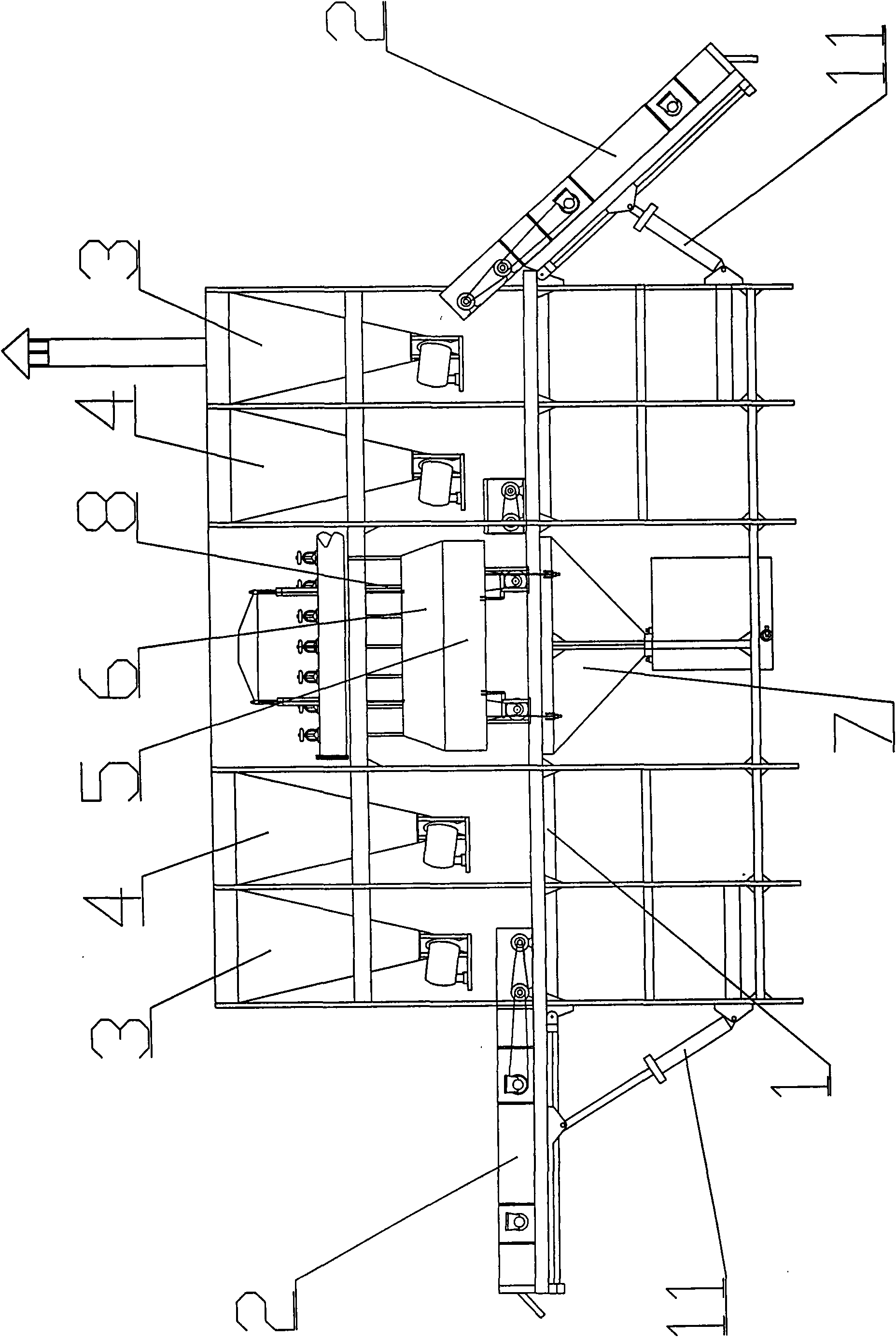 Magnetism recovery device for magnetization of feebly magnetic ore by roasting on two pallets