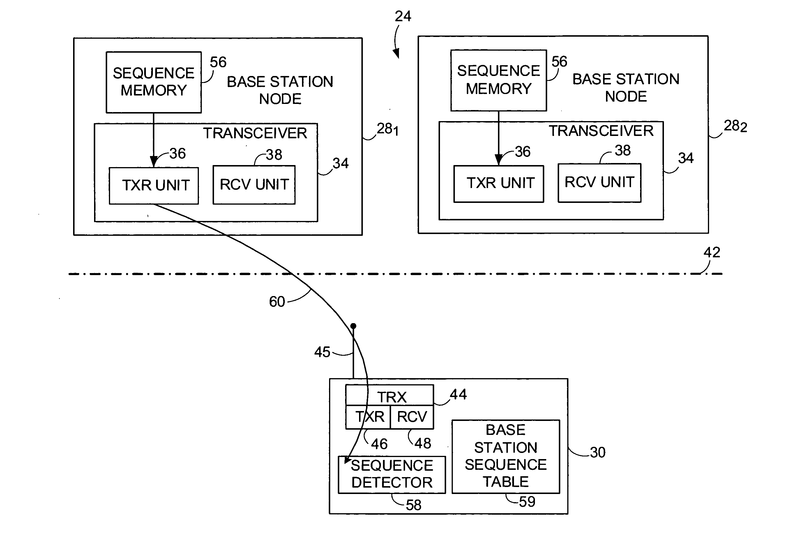 Method and apparatus for complexity reduction in detection of delay and doppler shifted signature sequences